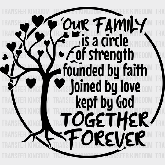 Together Forever - Family Reunion Dtf Heat Transfer Unisex S & M (10’’) / Dark Color Design See