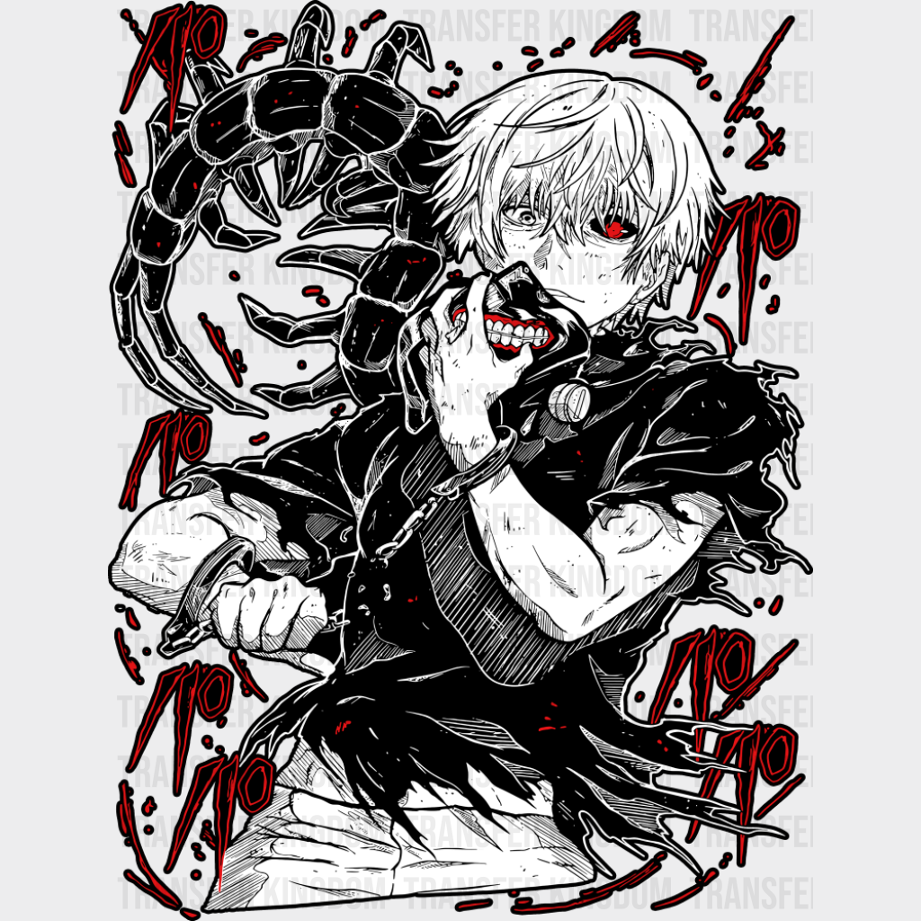 Tokyo Ghoul Ken Kaneki - Anime DTF Transfer