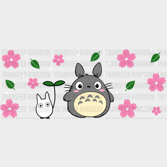 Totoro Chibi Design - Anime Cup Wrap Uv Sticker Permanent Dtf Decal