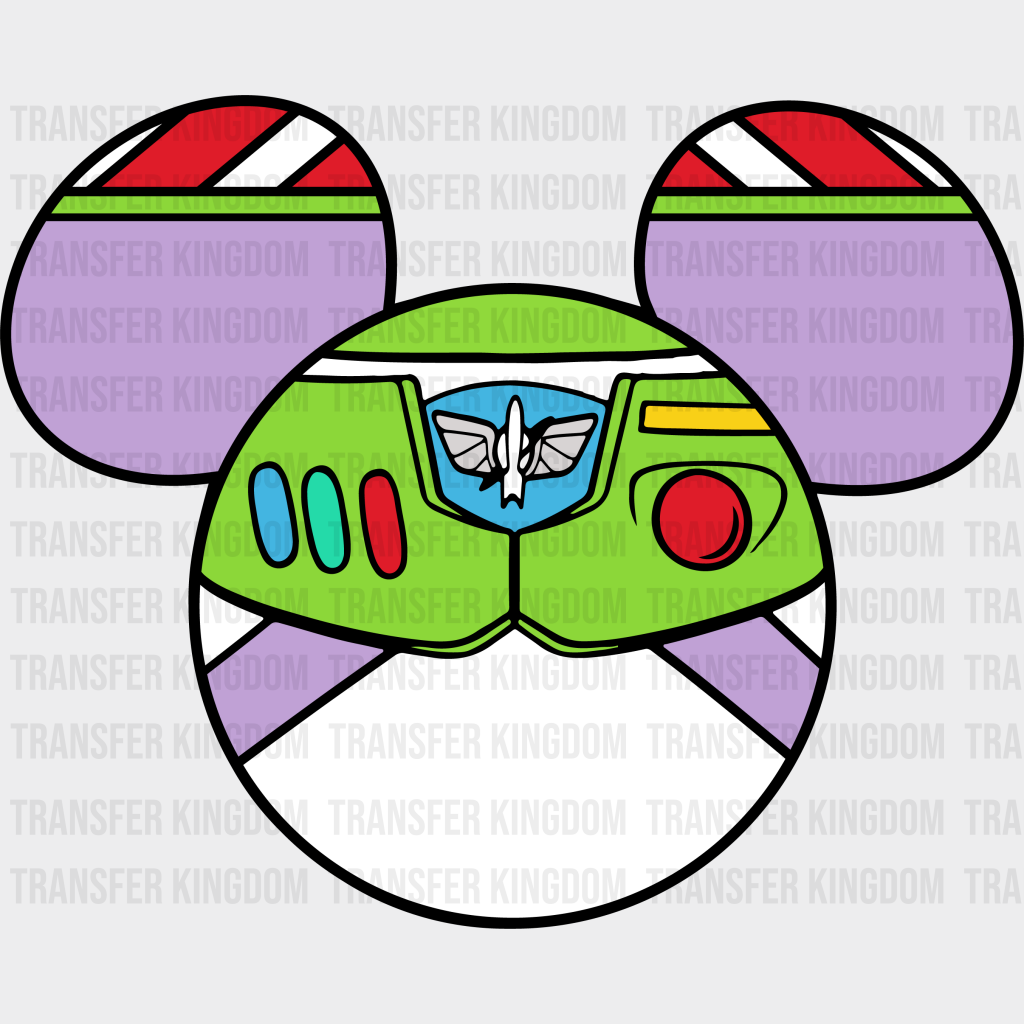 Toy Story Buzz Lightyear Mickey Head Disney Dtf Transfer