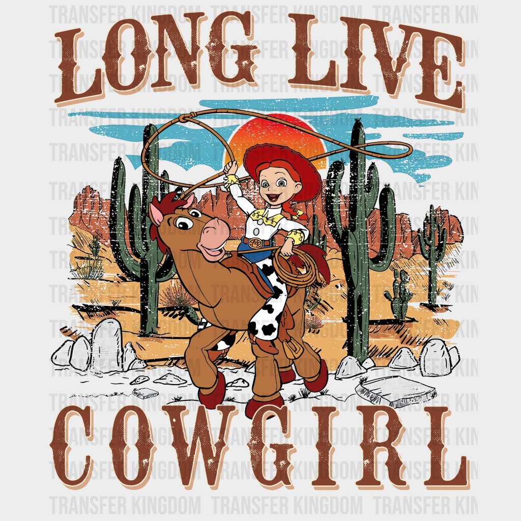 Toy Story Long Live Cowgirl Disney Dtf Transfer