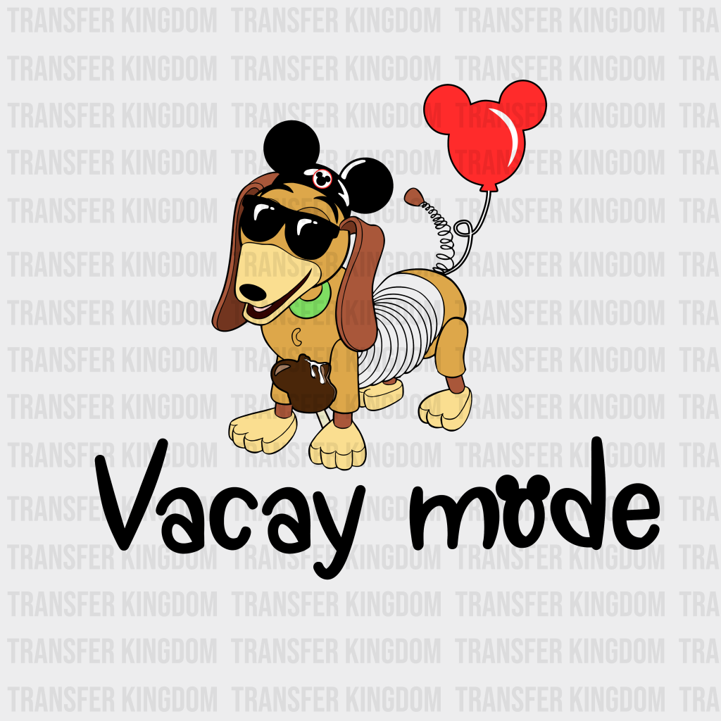 Toy Story Slinky Vacay Mode Disney Design - Dtf Heat Transfer Unisex S & M ( 10 )