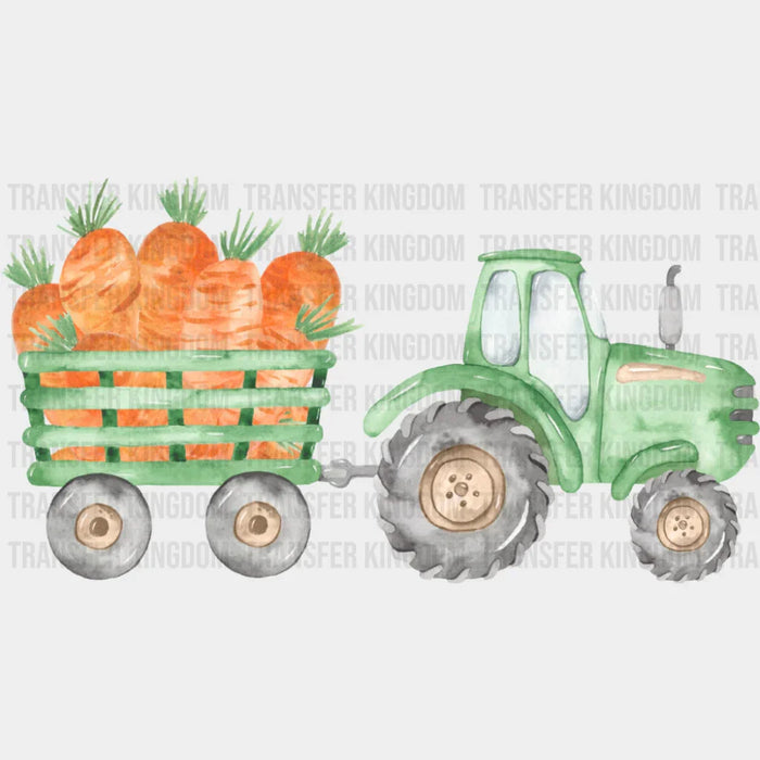Tractor Carrying Carrots - St. Patrick's Day DTF Transfer