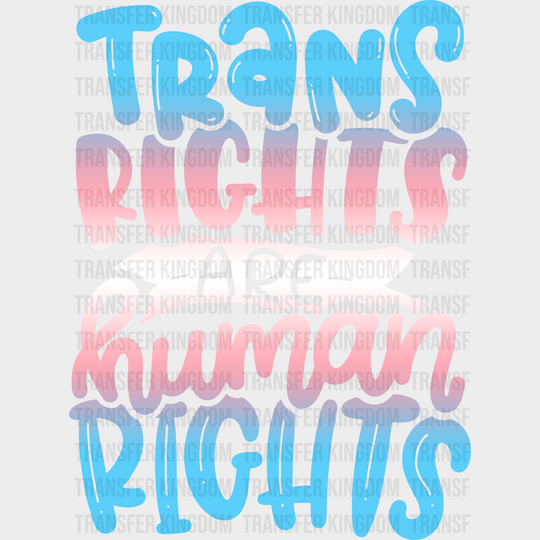 Trans Rights Design - Transgender Iron On Dtf Transfer Unisex S & M (10’’) / Light Color See Imaging