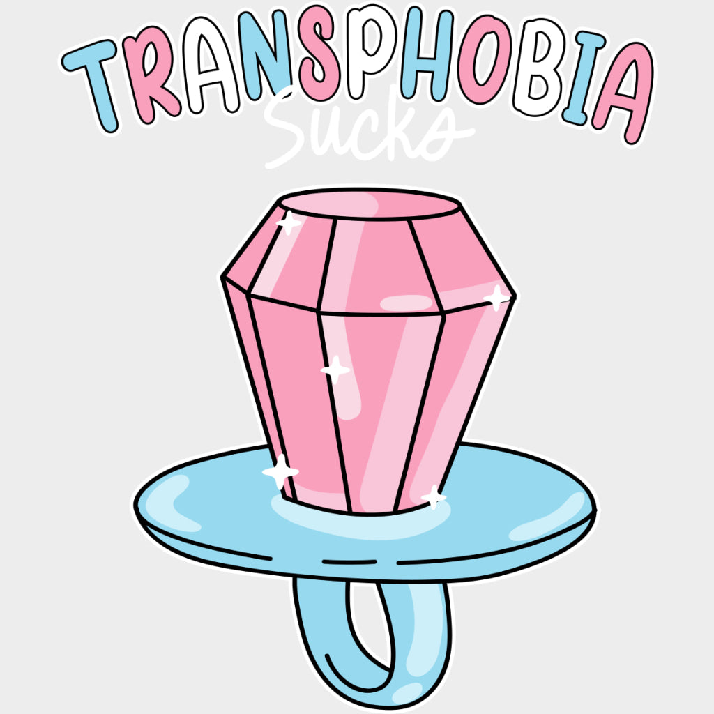 Transphobia Sucks - Transgender DTF Transfers transfer-kingdom Light Color Design (See Imaging)