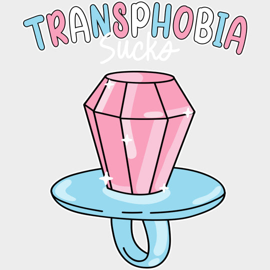 Transphobia Sucks - Transgender DTF Transfers transfer-kingdom Light Color Design (See Imaging)
