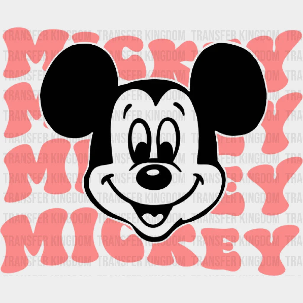 Trendy - Groovy Mickey And Minnie Design Dtf Heat Transfer