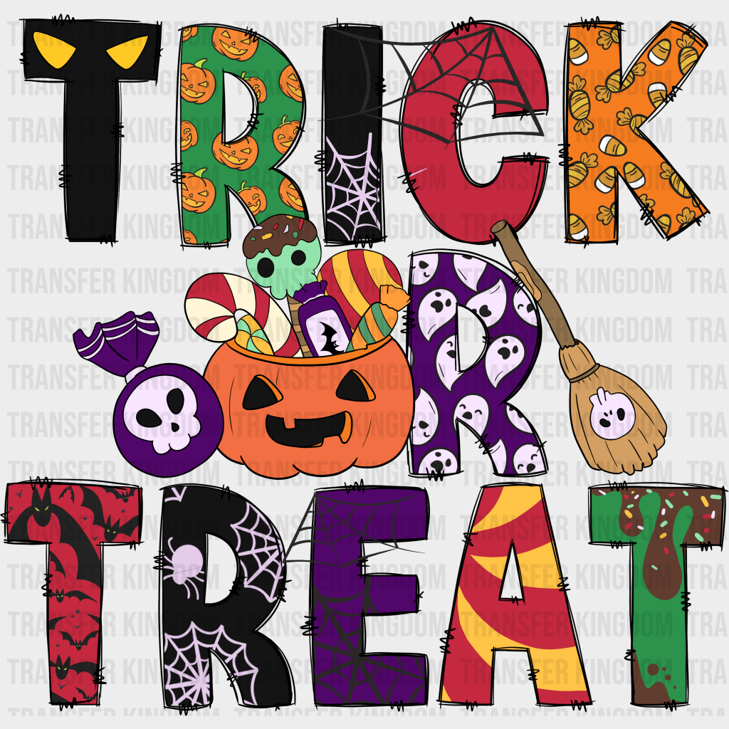 Trick Or Treat - Halloween Dtf Heat Transfer