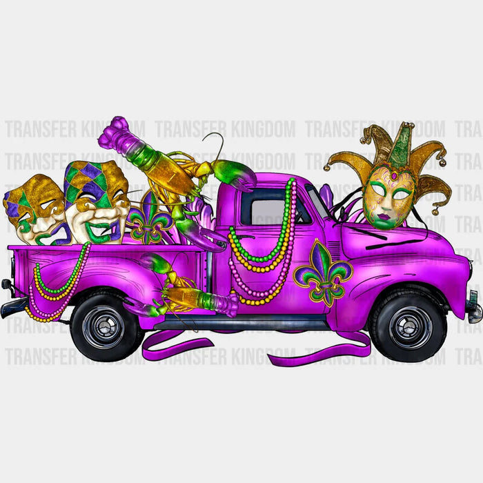 Truck Mardi Gras Design- Mardi Gras DTF heat transfer