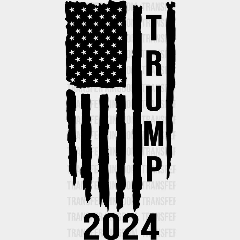 Trump 2024 Distressed Flag - Vote Election Design Dtf Heat Transfer