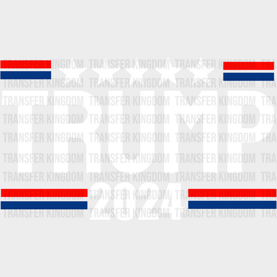 Trump 2024 Stars And Stripes - Theme Dtf Transfer Unisex S & M (10’) / Light Color Design See