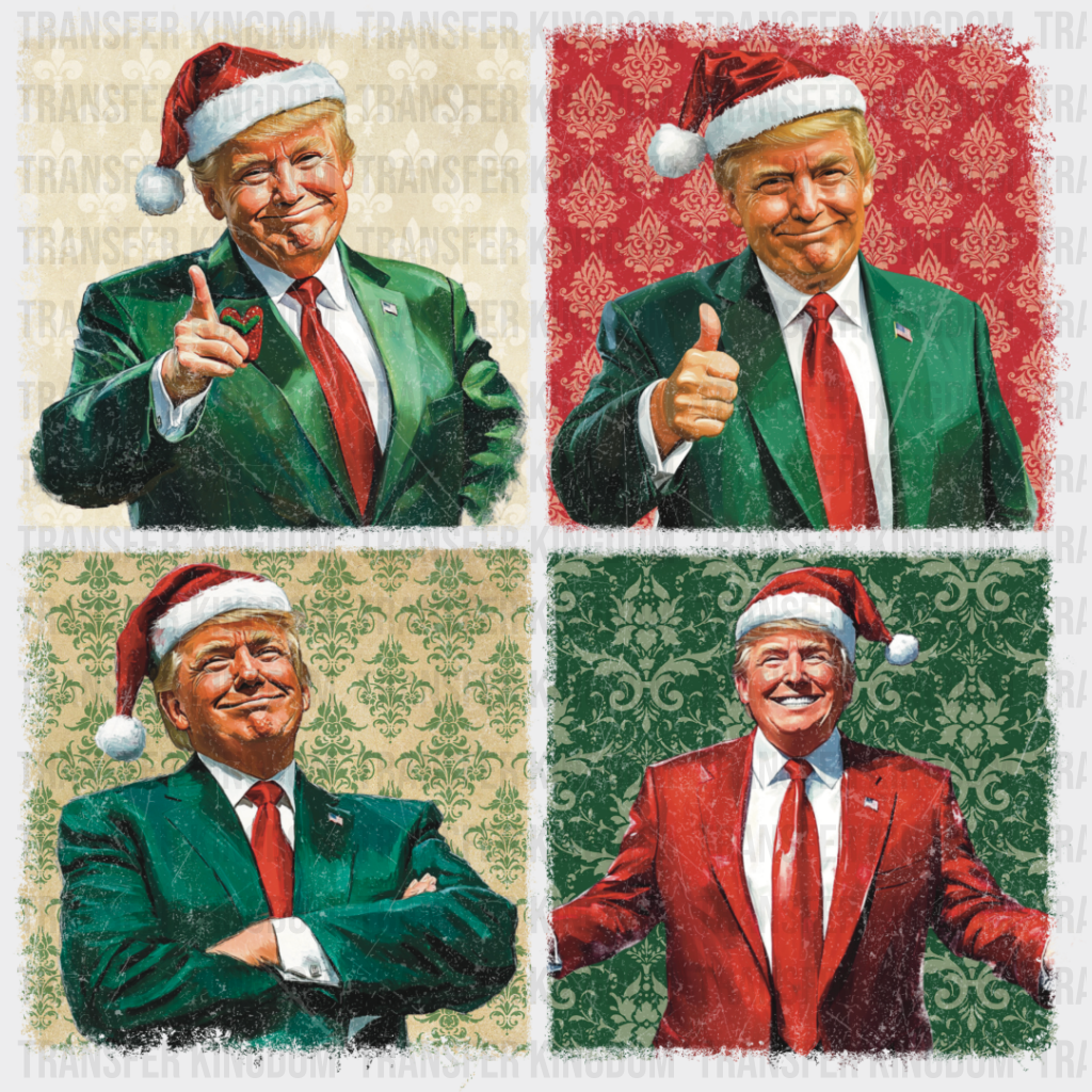 Trump Christmas Collage - Dtf Transfer