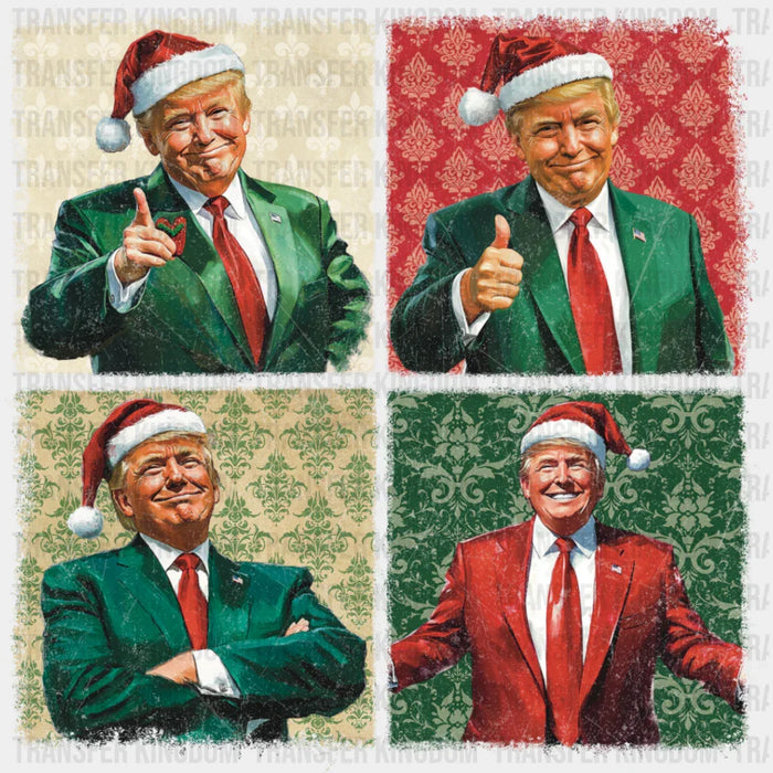 Trump Christmas Collage - Trump DTF Transfer