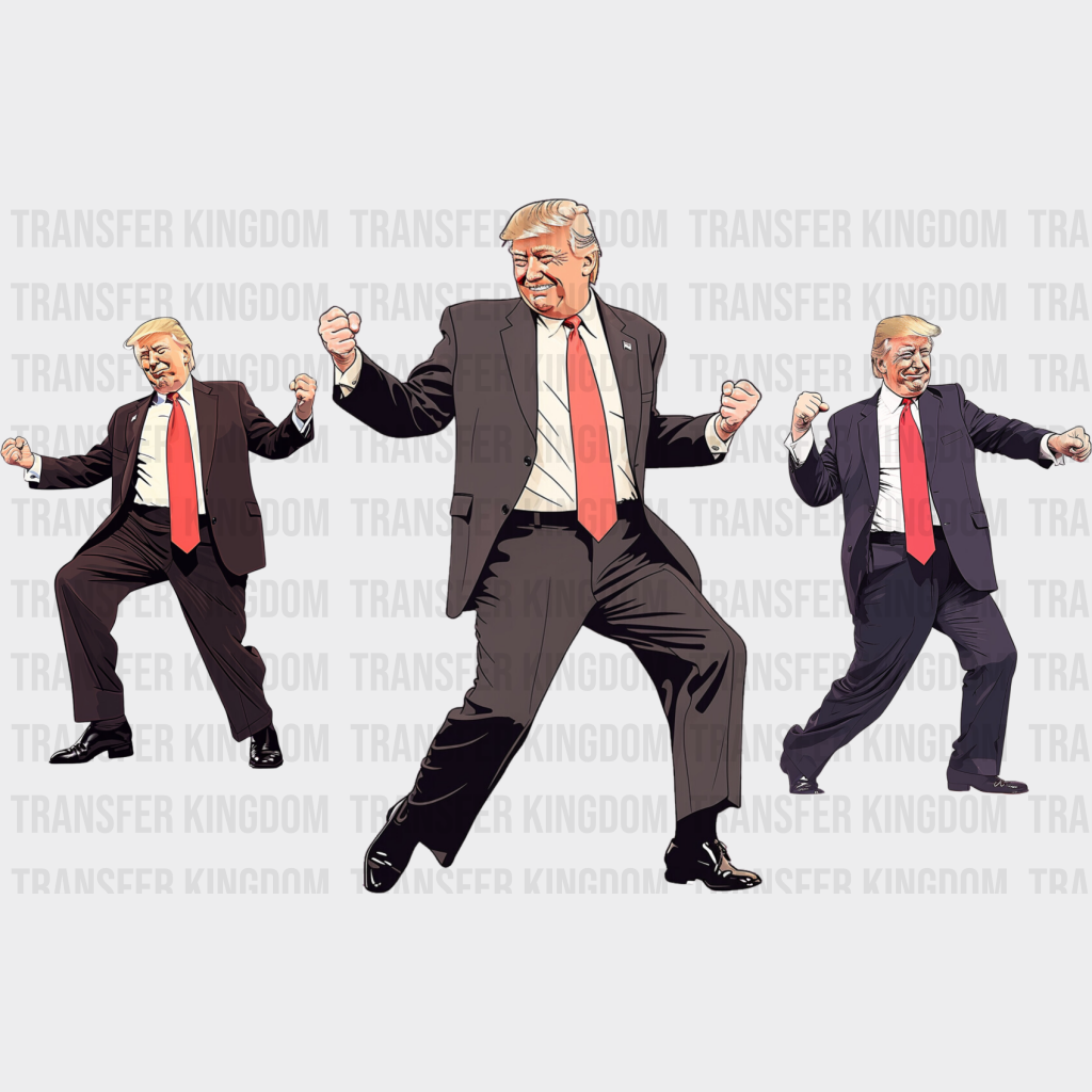 Trump Dancing - Dtf Transfer Unisex S & M (10’’) / Dark Color Design See Imaging