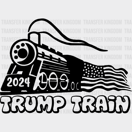 Trump Train Election Dtf Transfer Unisex - S & M (10’) / Dark Color Design See Imaging