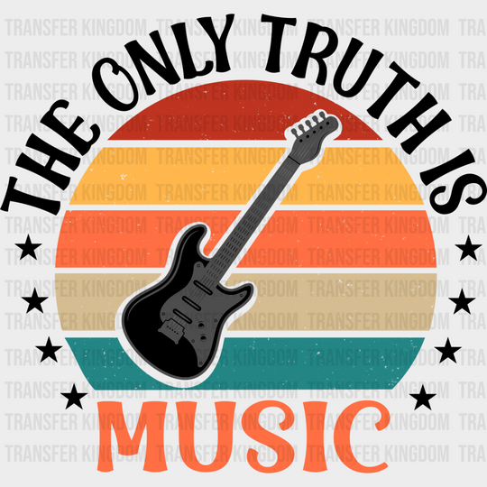 Truth Is Music - Singing Dtf Heat Transfer Unisex S & M (10’’) / Dark Color Design See Imaging