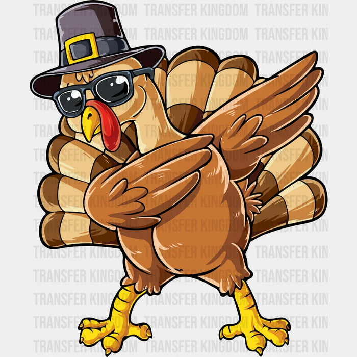 Turkey Dabbing - Thanksgiving DTF Transfer