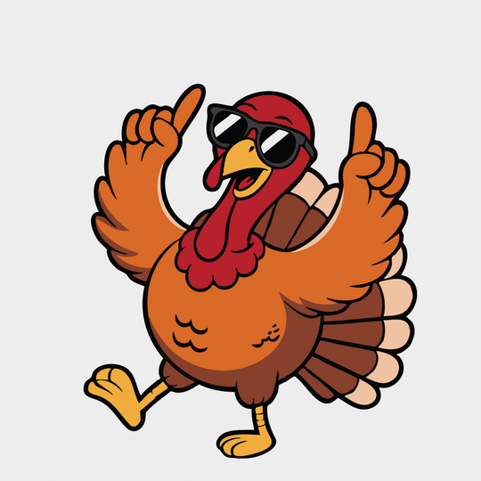 Turkey Gravy Beans And Rolls - Thanksgiving DTF Transfer Adult – S & M (10’’) / Light Color Design (See Imaging)