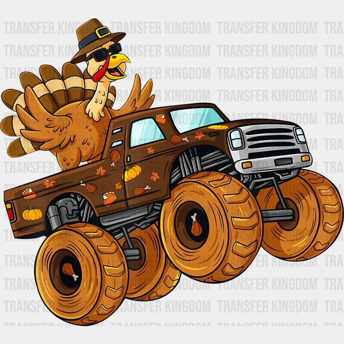 Turkey Monster Truck - Thanksgiving DTF Transfer