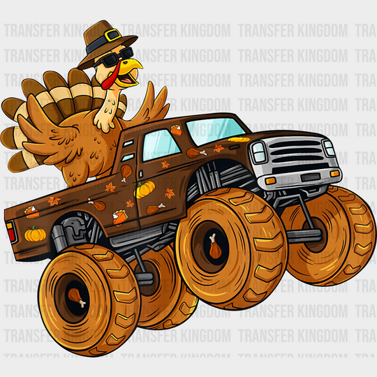 Turkey Monster Truck - Thanksgiving Dtf Transfer