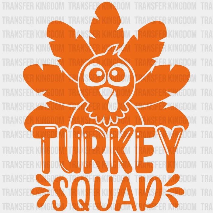 Turkey Squad Design - Thanksgiving DTF heat transfer