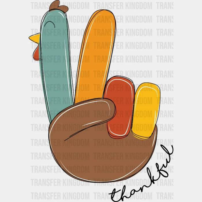 Turkey Thankful Design - DTF heat transfer
