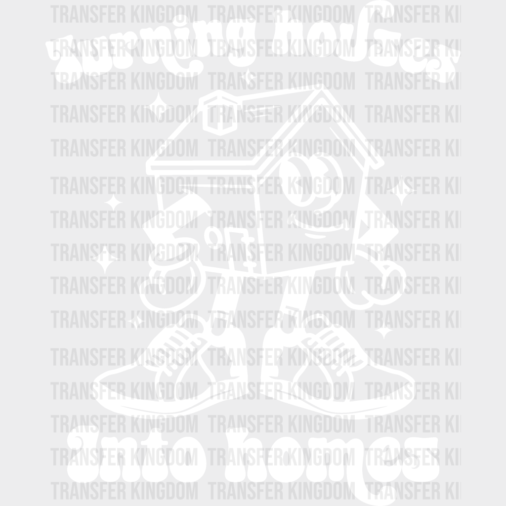 Turning Houses Into Homes - Realtor Iron On Dtf Transfer Unisex S & M (10’’) / Light Color