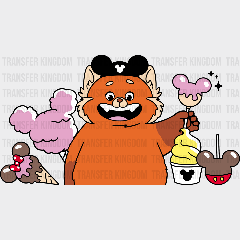 Turning Red Snacks Design Disney Dtf Transfer