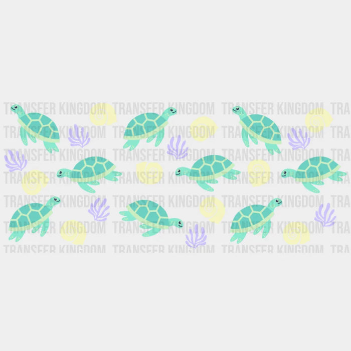 Turtles UV DTF Transfer Cup Wrap UV DTF Sticker