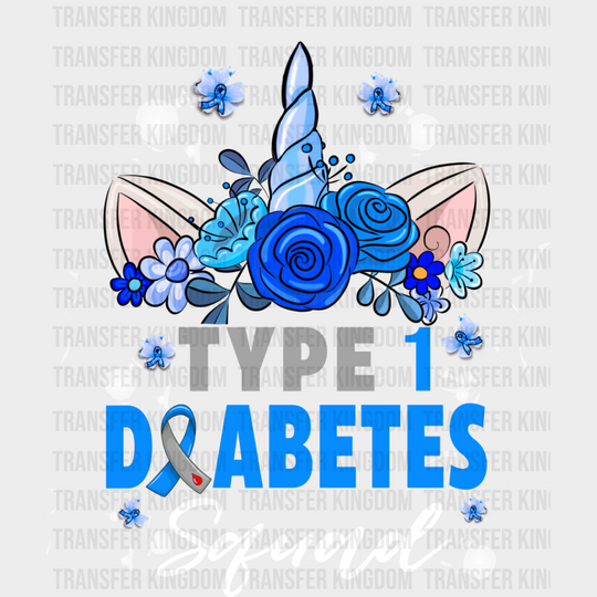Type 1 Diabetes Squad - Dtf Heat Transfer Unisex S & M (10’’) / Light Color Design See Imaging
