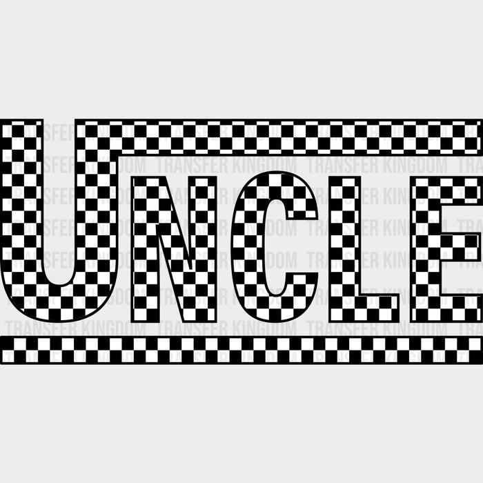 Uncle Checkered Design - Uncle DTF Transfers