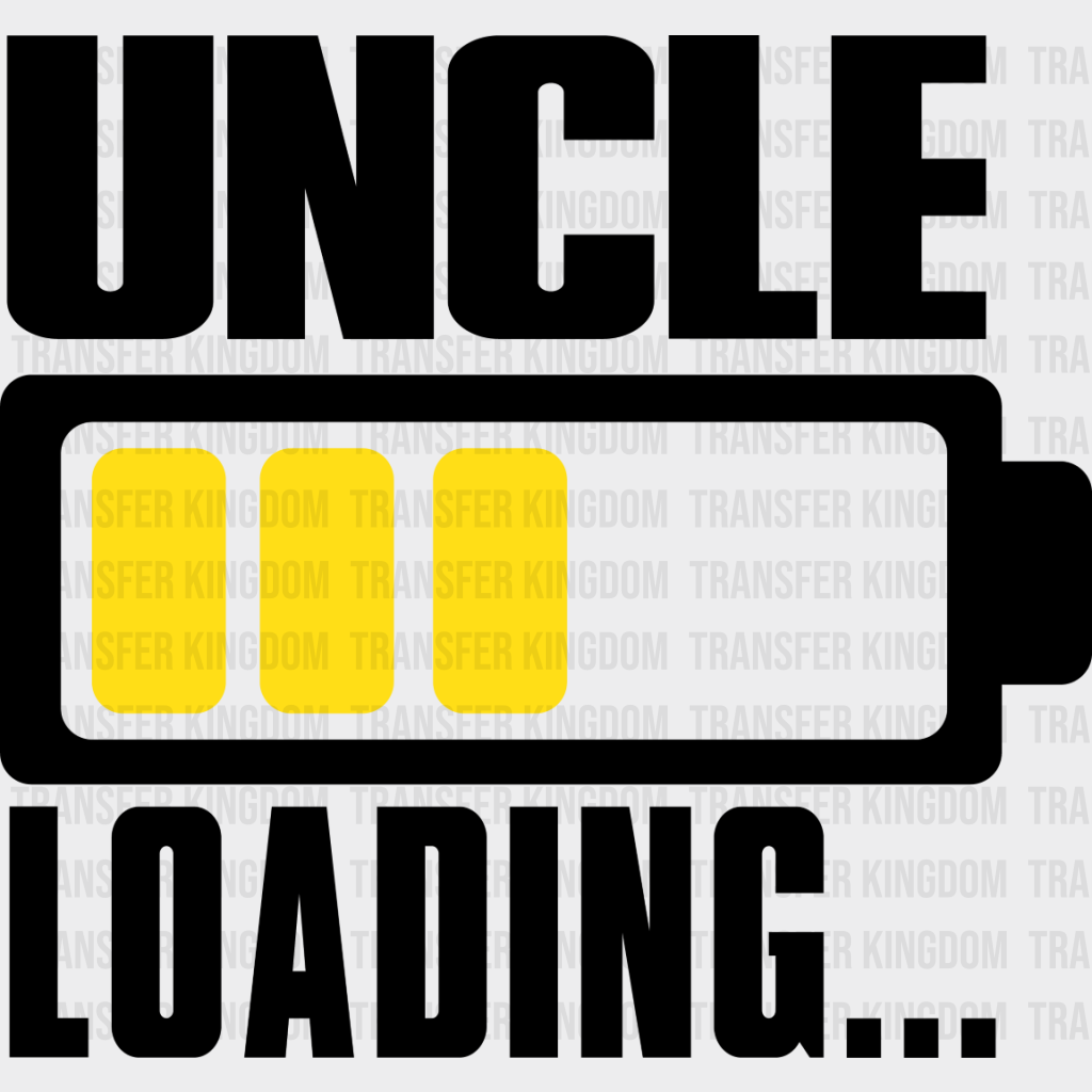 Uncle Loading - Dtf Heat Transfer Unisex S & M (10’’) / Dark Color Design See Imaging