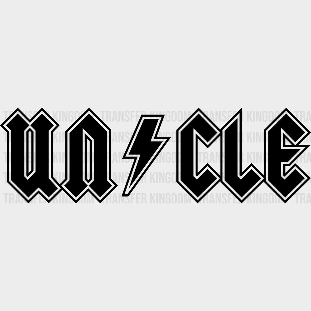 Uncle, Metal Design - Uncle DTF Transfers transfer-kingdom Dark Color Design (See Imaging)