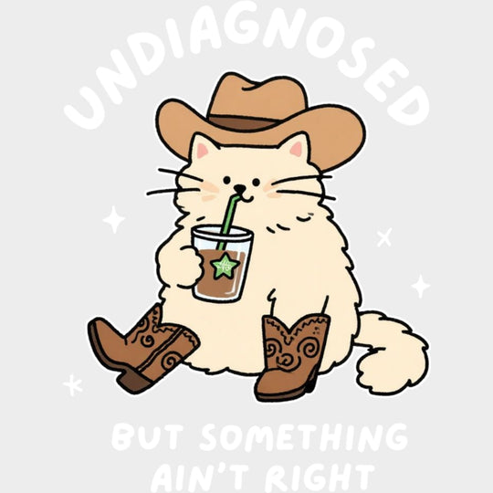 Undiagnosed But Something Ain't Right - Therapist DTF Transfers transfer-kingdom Light Color Design (See Imaging)