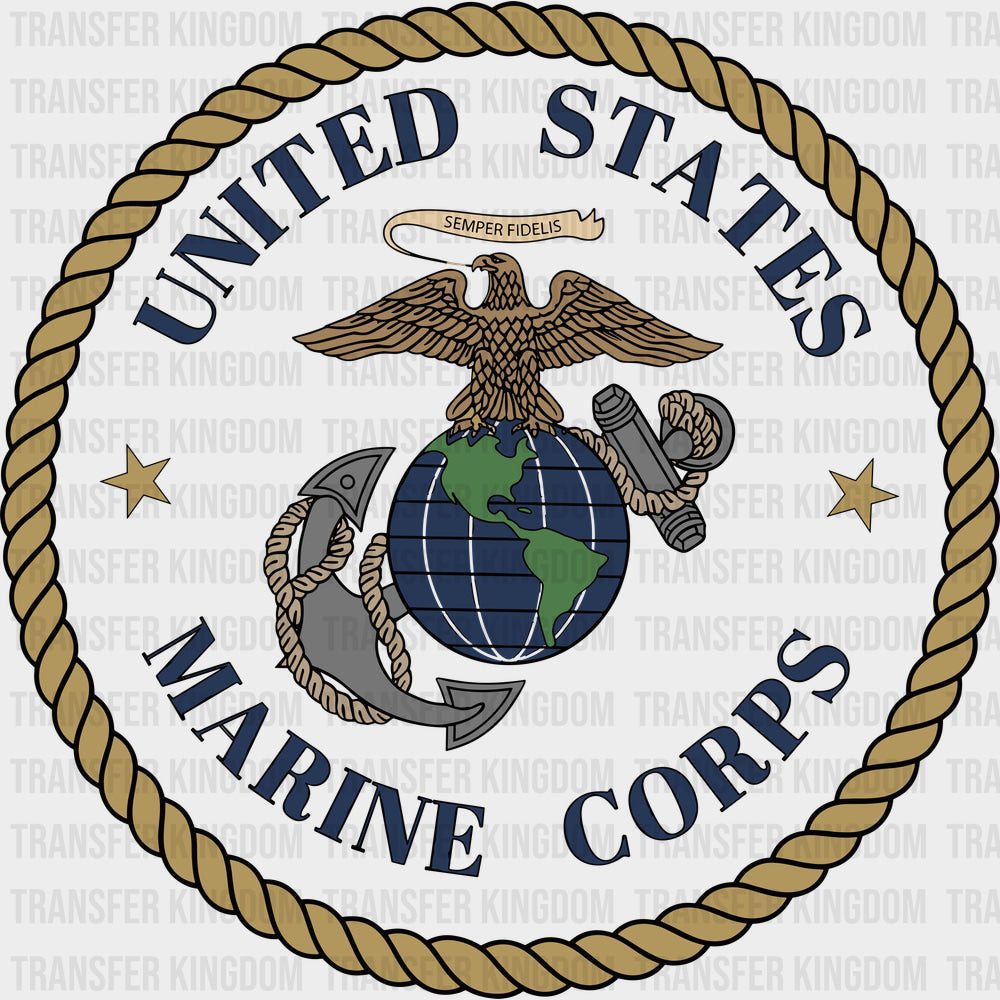 United States Marine Corps - Marines DTF Transfers - Adult Unisex - S & M (10’’) / Dark Color Design (See Imaging)