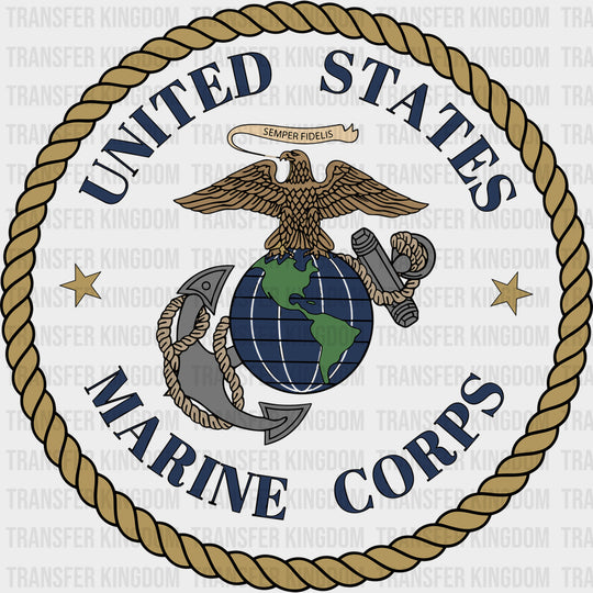 United States Marine Corps - Marines DTF Transfers - Adult Unisex - S & M (10’’) / Dark Color Design (See Imaging)
