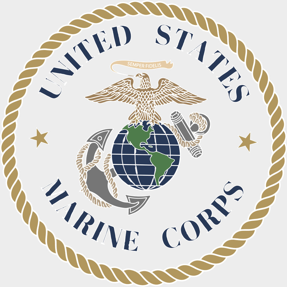 United States Marine Corps - Marines DTF Transfers - Adult Unisex - S & M (10’’) / Light Color Design (See Imaging)