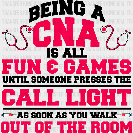 Until Someone Presses The Call Light - CNA DTF Transfers Adult Unisex - S & M (10’’) / Dark Color Design (See Imaging)