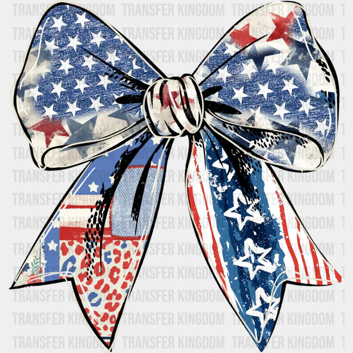 US Flag Bowtie - 4th Of July DTF Transfer