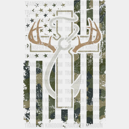 US Flag, Cross, Deer Antler, Fish Hook