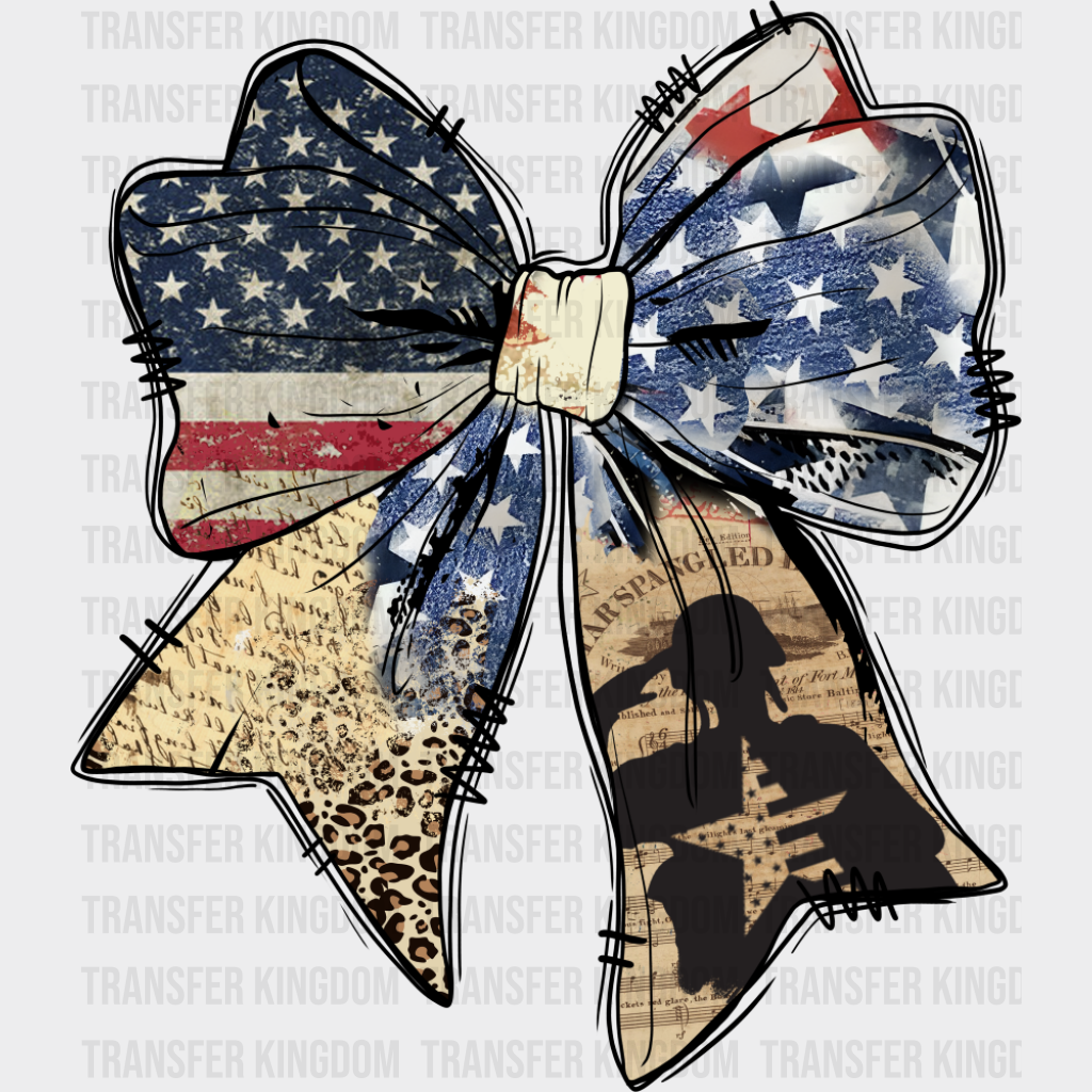 US Flag Military Ribbon - 4th Of July DTF Transfer