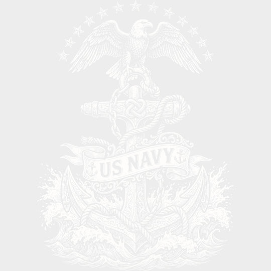 US Navy Four Colors - Navy DTF Transfers - Adult Unisex - S & M (10’’) / Light Color Design (See Imaging)