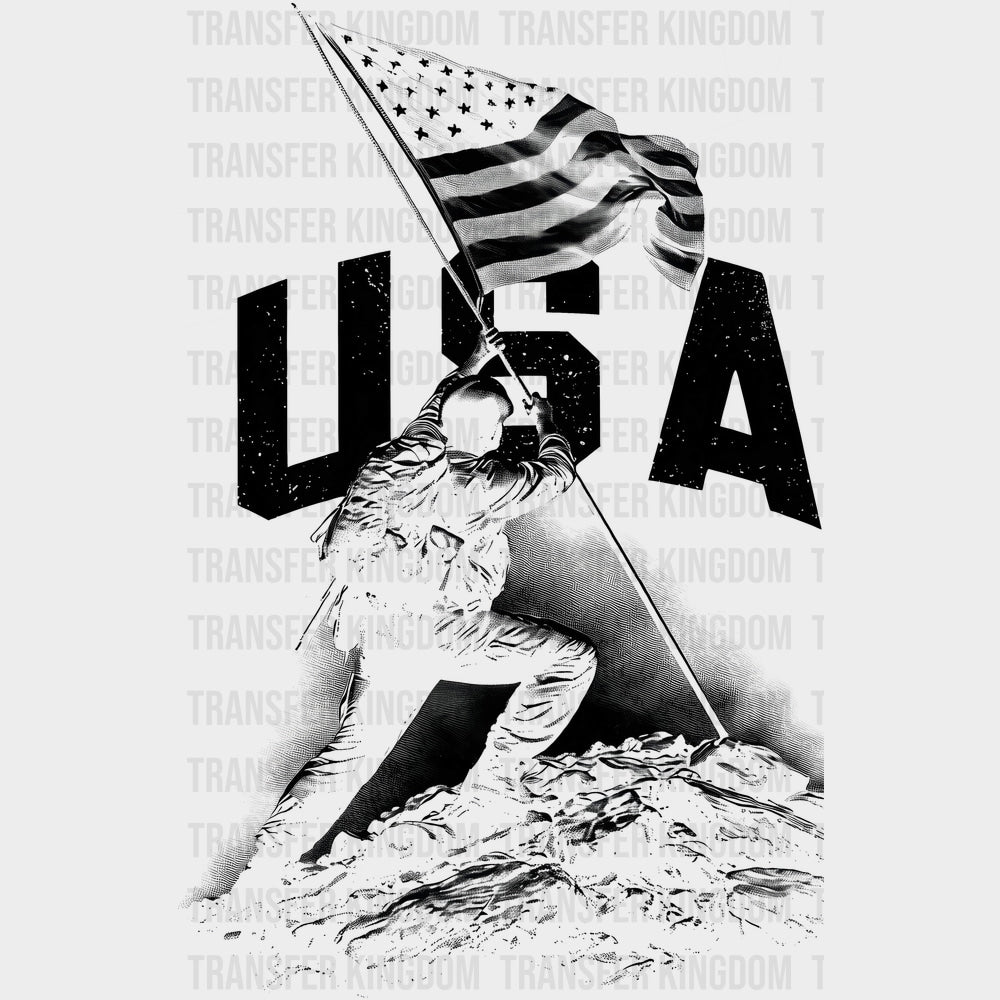 USA B&W - Army DTF Transfers - Adult Unisex - S & M (10’’) / Dark Color Design (See Imaging)
