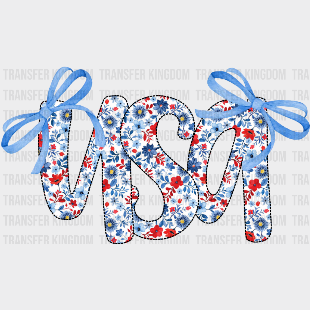 USA Blue Ribbons - 4th Of July DTF Transfer