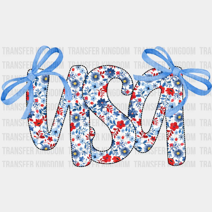 USA Blue Ribbons - 4th Of July DTF Transfer