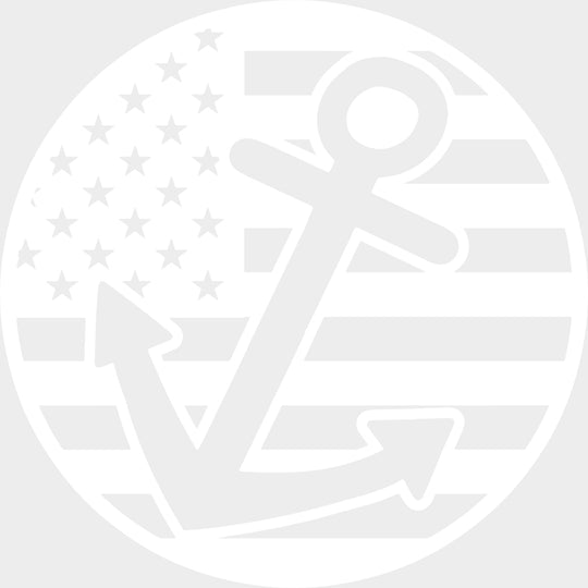 USA Flag & Anchor Circular Design - Boating DTF Transfers transfer-kingdom Light Color Design (See Imaging)