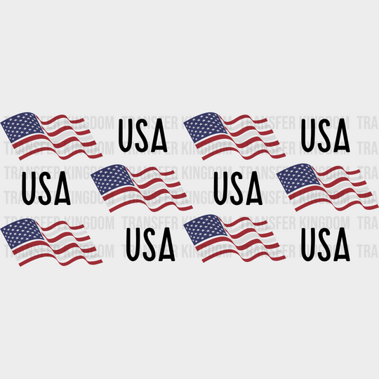 Usa Flag Design - 4Th Of July Cup Wrap Uv Sticker Permanent Dtf Decal