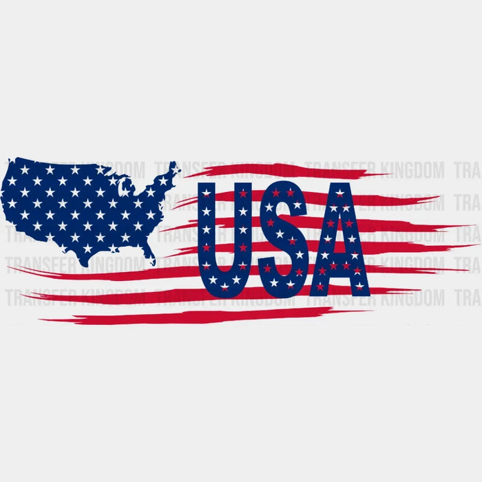 USA Flag DTF Transfer