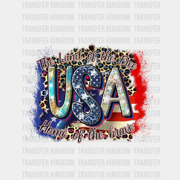 USA Home Of The Brave - 4th Of July DTF Transfer