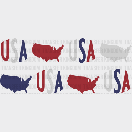 Usa Map Design - 4Th Of July Cup Wrap Uv Sticker Permanent Dtf Decal